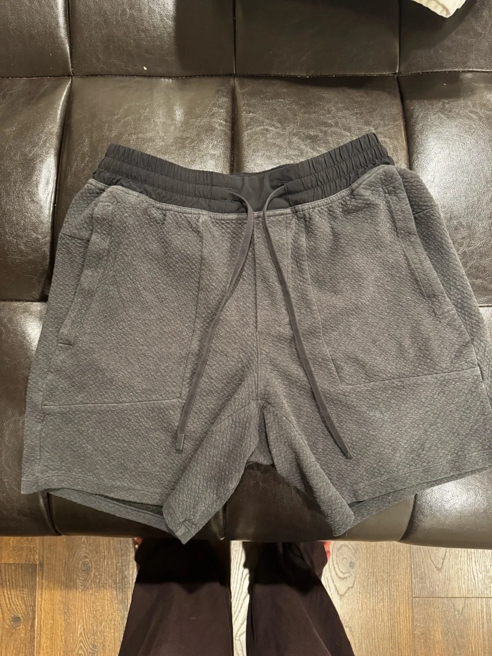 Lululemon Men's At Ease Shorts in a charcoal
